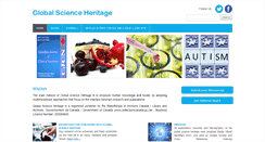 Desktop Screenshot of globalscienceheritage.org